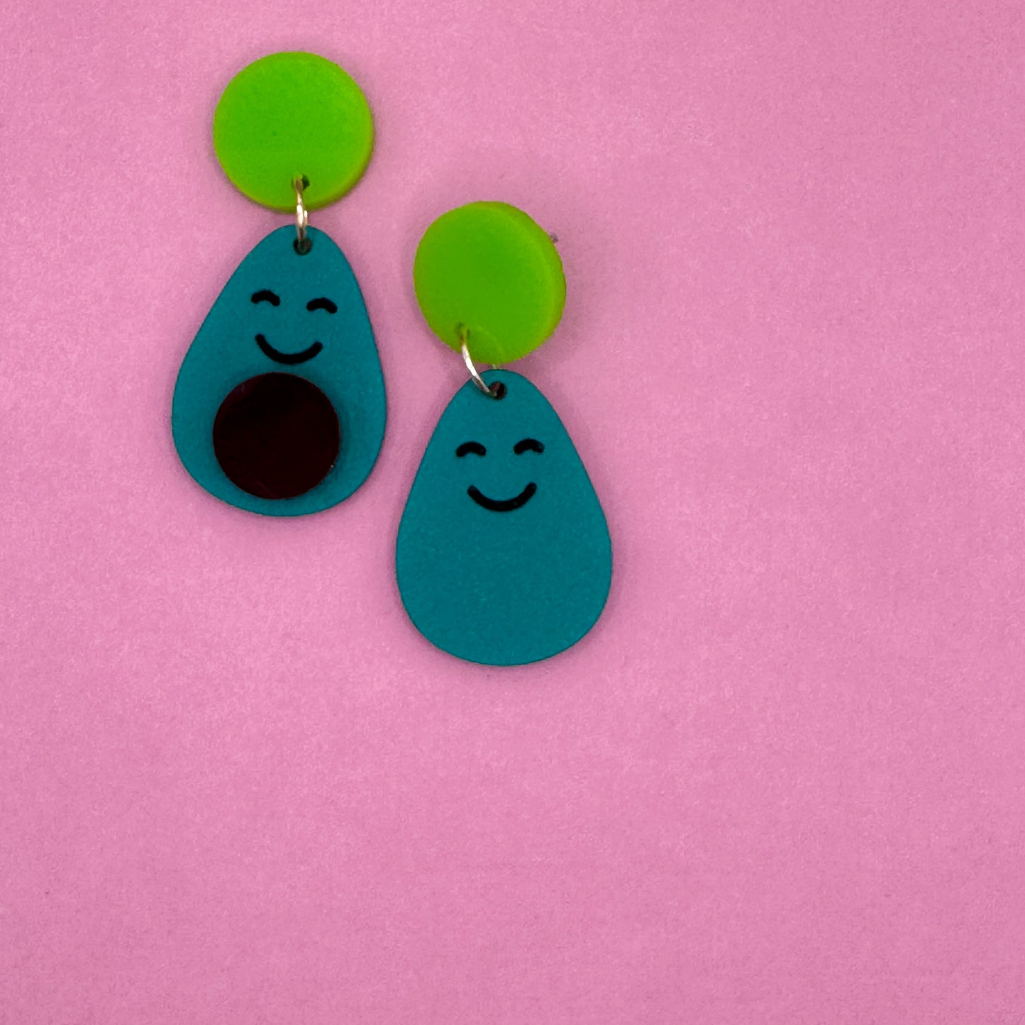 Smiley Avacado Studs