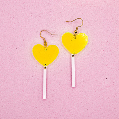 Heart Shaped Lolly Earrings