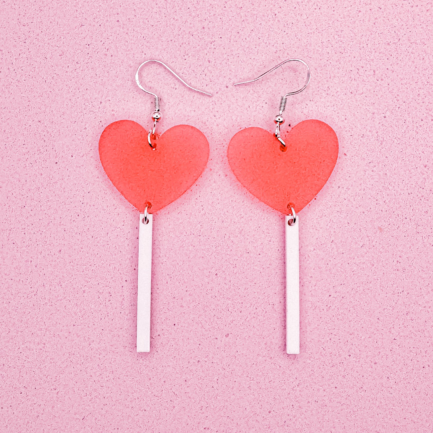 Heart Shaped Lolly Earrings